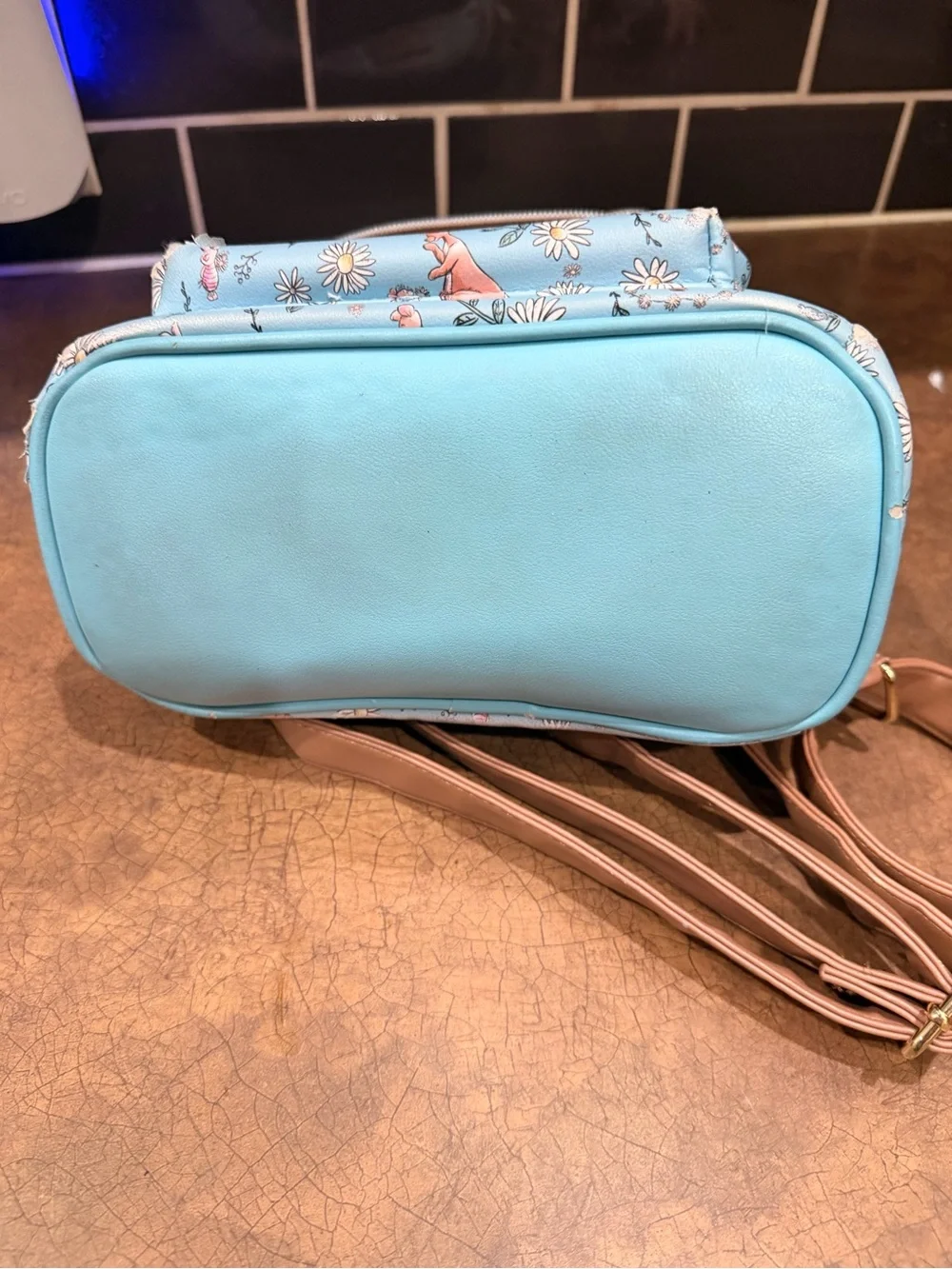 Loungefly Disney Winnie the Pooh Light Blue Floral Mini Backpack